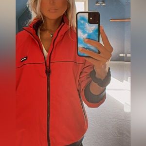 😍 The Coolest Mens Brand New with Tags Lands End Red / Blue Zip Up Jacket